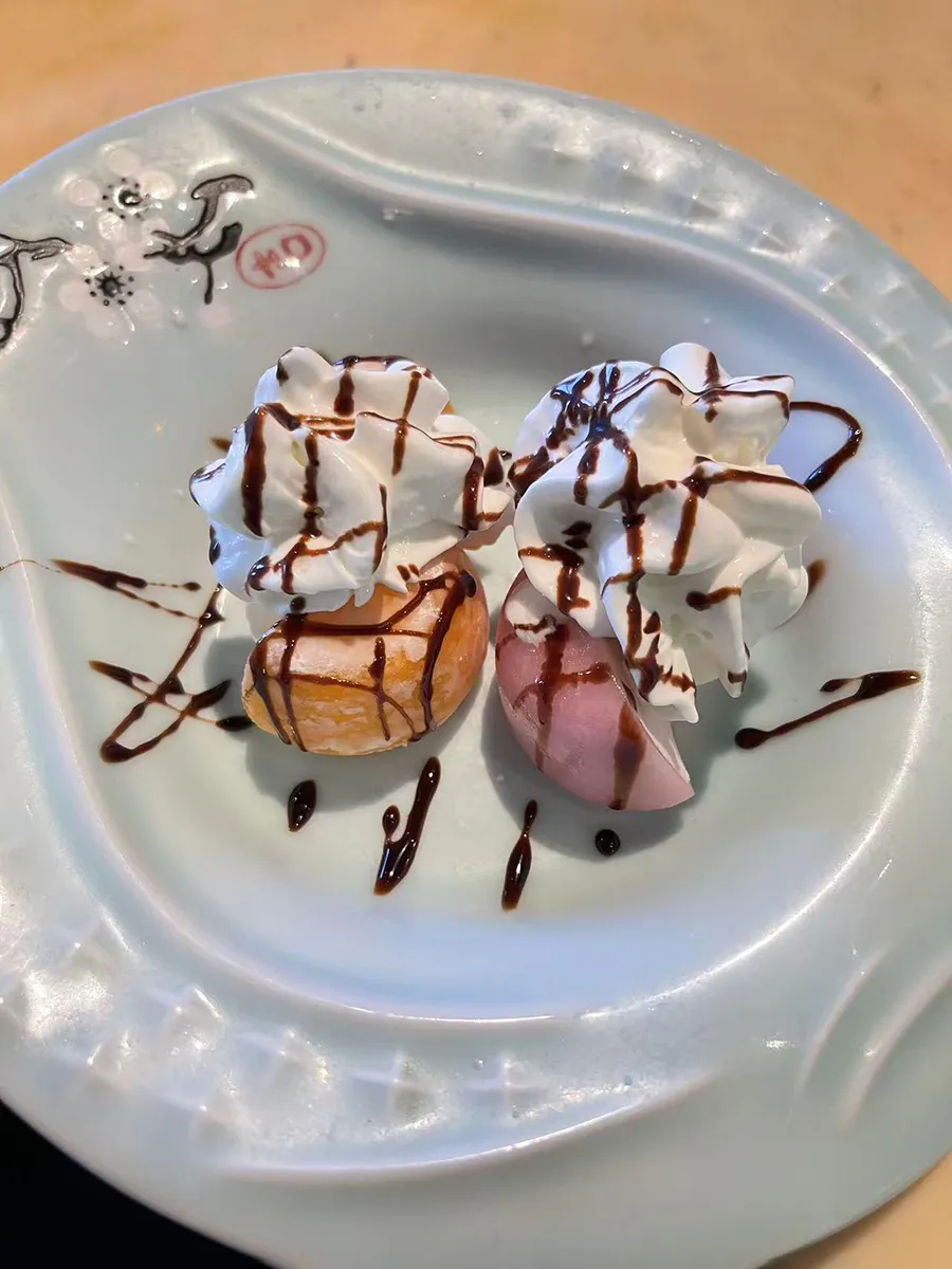 Mochi Ice Cream at Fancy Q Sushi & Thai, an Asian Fusion Restaurant in Davenport